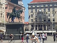 Amateur European couple meets a Croatian dude and has a wild threesome with him 4