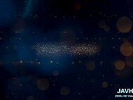 Two erect XXX dicks penetrate wet mouth and vagina of busty Japanese housewife in a threeway 6