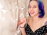 Amateur video showing how a sibling transformed into a romantic blowjob partner 11