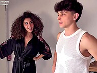 Italian babe Beatrice Segreti proves her gay friend that fucking a woman is really cool 4