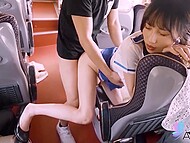 Hot and sexy Taiwanese girl Xiao Ye Ye enjoys giving herself up for a mind-blowing bang in the bus 7