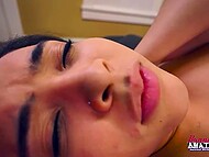 Eager women Olyssia and Raquel deliver steamy scenes of pussy and dildo worship 8