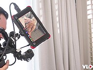 Brigette B's saucy interview ends with blowjob and pounding on cam 6