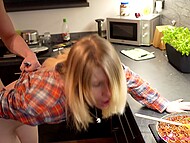 Miaart's kitchen becomes a site for screams and ecstasy as she receives countless orgasms during her quest to get pregnant 8