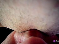 NatalieFlowers relishes in licking her creamy pussy, igniting pulsating squirt orgasms 9