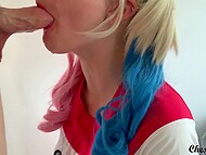 Amateur Harley Quinn has impressive curves and outstanding deepthroat skills 4