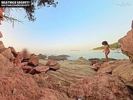 Beatrice Segreti seduces a stranger on the beach for an adulterous affair while hubby sleeps 7