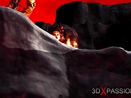 Demon savagely penetrates a fiery temptress in the netherworld 8