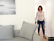 Stepsister agrees to prove her kinky brother that fucking a girl is better than banging a pumpkin 9