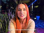 Colombian gal Abella Olsen engaged in a risky public sex encounter with a stranger in a restaurant bathroom 4