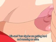 Nasty threesome sex scene with two aroused cartoon girls in the club 10