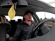 European MILF gets into the fake taxi and willingly enjoys fast sex with a perverted driver 4