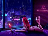 Red-haired Hentai cartoon princess squirts like a bitch when riding a thick dildo 11