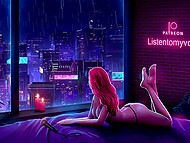 Red-haired Hentai cartoon princess squirts like a bitch when riding a thick dildo 6