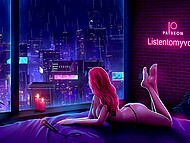 Red-haired Hentai cartoon princess squirts like a bitch when riding a thick dildo 7