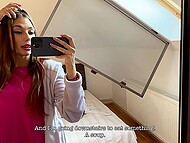 In 24 Laura's Quest she shows the way she blows a guy in the open air and copulates at the hotel 7