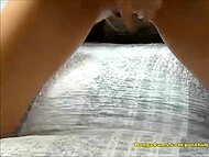 Woman relishing their first experience with a sex machine and squirting 10