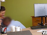 Winsome Czeh babe needs a loan and agrees to copulate with the agent to get it 5