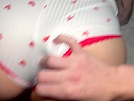 Sweet teen slut in her flannel pajamas craves intimacy with her stepbrother before sleep 4