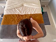 Gargantuan phallus hardly fits mouth and pussy of hot slim whore 4