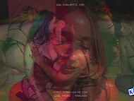 Enjoy steamy French quintet of insatiable lesbians fucking in the club 9