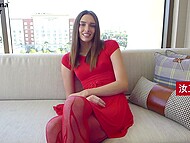 Girl from a trust fund seeks to experiment with porn for first time via BananaFever 4