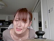 Classical Hentai sex starts with pleasant cunnilingus for a Japanese housewife 10