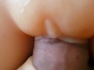 Horny fucker screaming with pleasure as his ejaculation fills a welcoming vagina 5