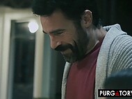 Loving cuckold husband convinced his hot wife to try sex with the other guy 8