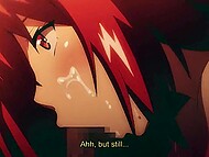 Hot Hentai chick with large breasts enjoys traditional sex in missionary 5