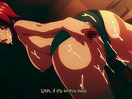 Hot Hentai chick with large breasts enjoys traditional sex in missionary 7