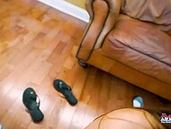 Dirty harlot Sadie Holmes adores drinking cum after blowing and rimming the stud 11