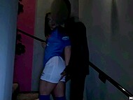 Sara Diamante, loyal Napoli fan, makes a regretful decision to cheat on her BF and agrees on anal 10