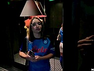 Sara Diamante, loyal Napoli fan, makes a regretful decision to cheat on her BF and agrees on anal 6