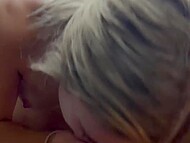 Ambie Bambii delivers a sloppy oral rendition on a secret college hookup in POV 9