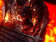 Inferno's tempter sticks his diabolic XXX shaft into some hot bitch's twat in hell 8