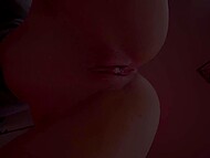 Red-haired tart Pufffypink deepthoats her man after getting her twat filled with jizz 5