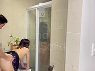 Ahri Suu secretly watched Max Solid showering and seduced him on a quickie 8