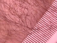 Hair-loving pervert Harley Hex savors licking a bush in maiden lesbian fuck 11