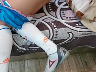 Kinky Mexican wench Tania Gomez needs stepdad's supporting cock before her soccer game 7