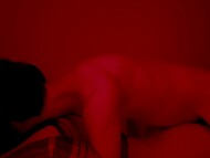 Diddy Kitty's steamy lovemaking in the crimson hues offers a sultry climax 5