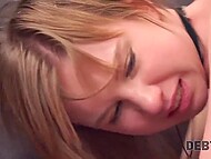 Cute teen has no money to pay the rent and suggests fucking the lustful landlord 10