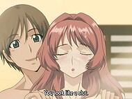Hentai MILF with hairy pussy hops onto big dick for wild ride 4