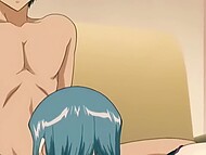 Hentai MILF with hairy pussy hops onto big dick for wild ride 8