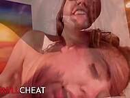 Cheating wife Maddy O'Reilly seduces her husband's friend and takes his BBC for him to watch 11