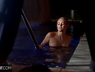 Adorable young blonde allured by her sweetheart's daddy 5