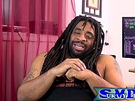 Ebony BBW Poison Ivy craves a little love with a small black dick 8