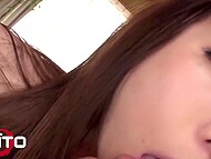 Asian brunette love date dinners, and her latest outing ended with a creampie 11