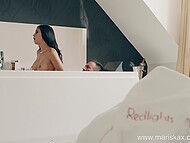 Emilio Ardana picks up ample-chested cutie Julia De Lucia and bangs her in the bathtub 9