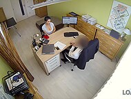 Czech babe in desperate need of funds, found herself posing in her sexy lingerie and getting fucked by a loan agent 4
